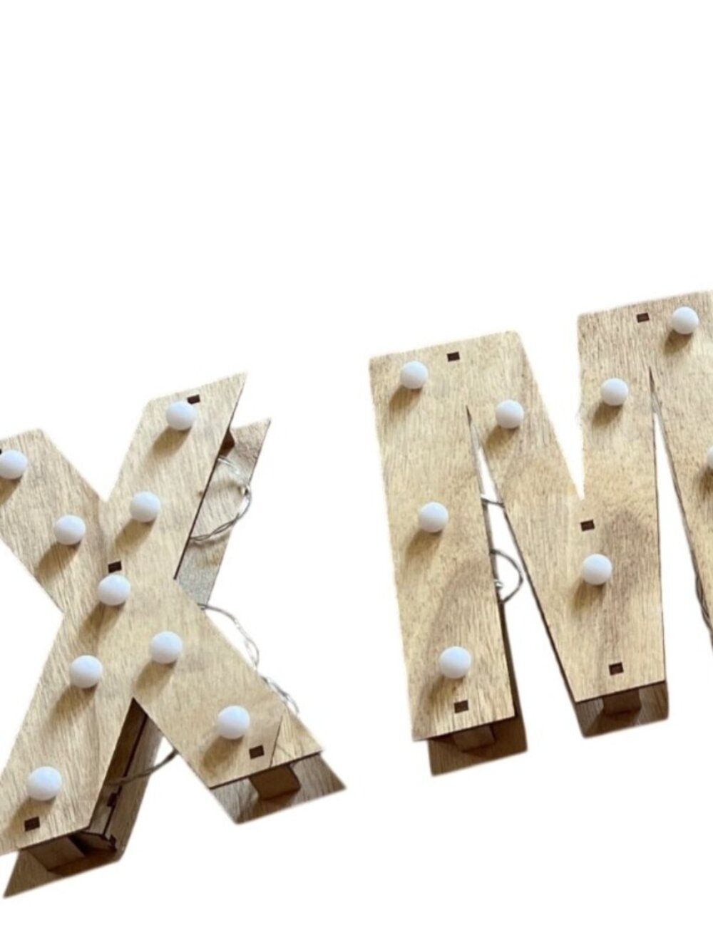 Xmas wood light up sign battery operated Christmas